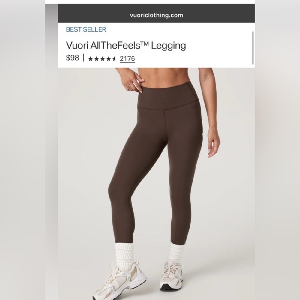 NWT Vuori Large All the Feels leggings